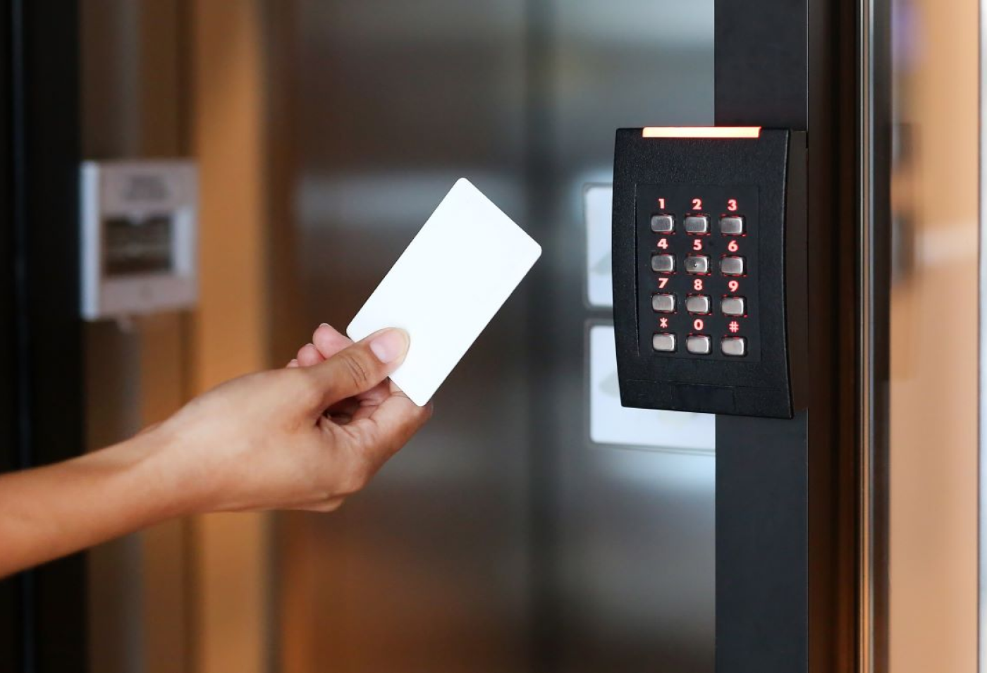 Access control door in the Ground Floor