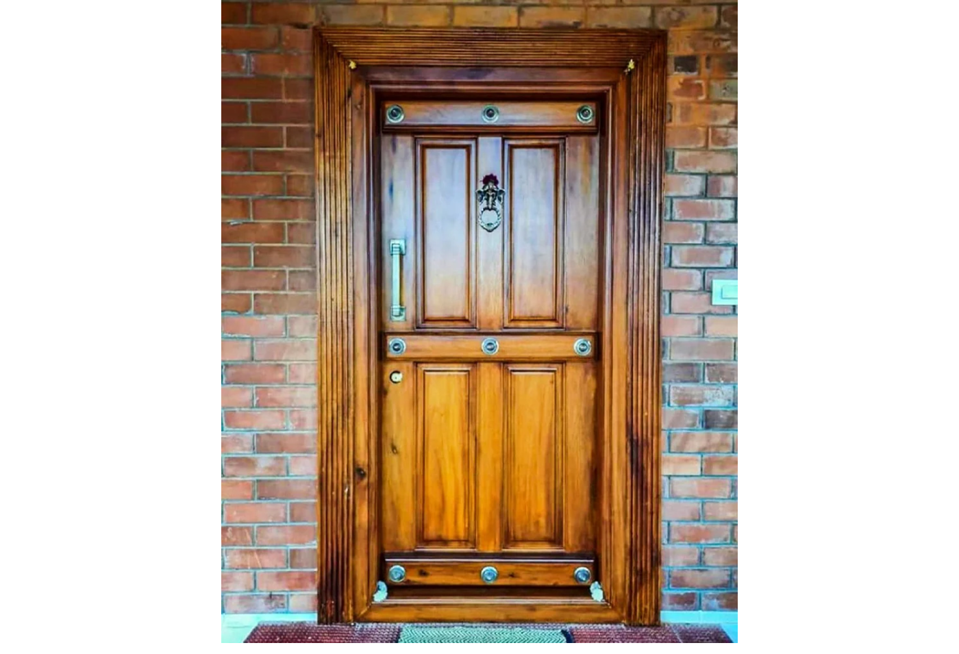 Teak wood main doors